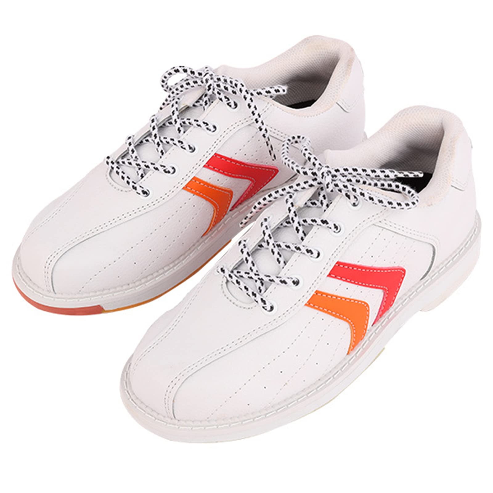 SDEQA Scarpe da Bocce da Uomo Scarpe da Bowling per Principianti E Avanzati Allacciate in Pelle Antiscivolo Leggere