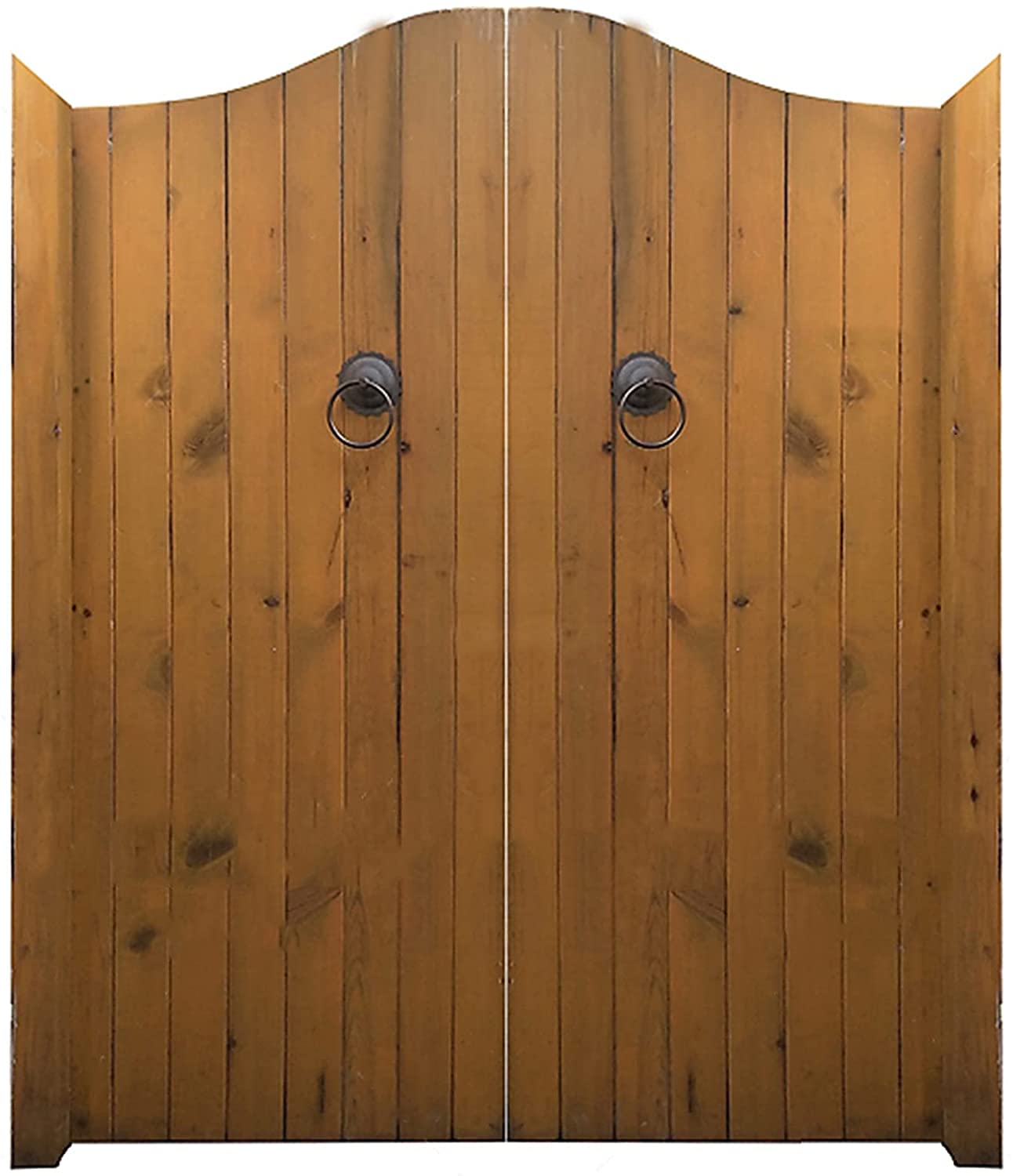 Porte de café swing rétro en bois avec fermeture automatique pour salon