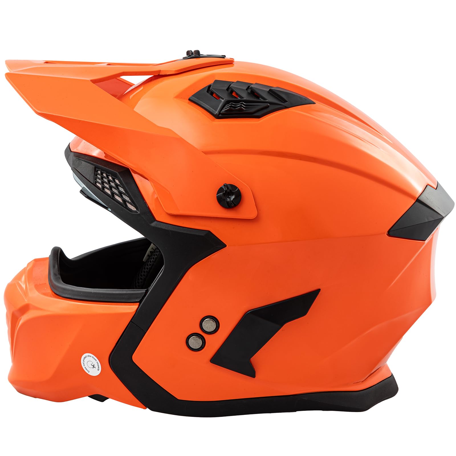 Casque Custom Orange Casque Moto Jet A-PRO Café Racer Homologué