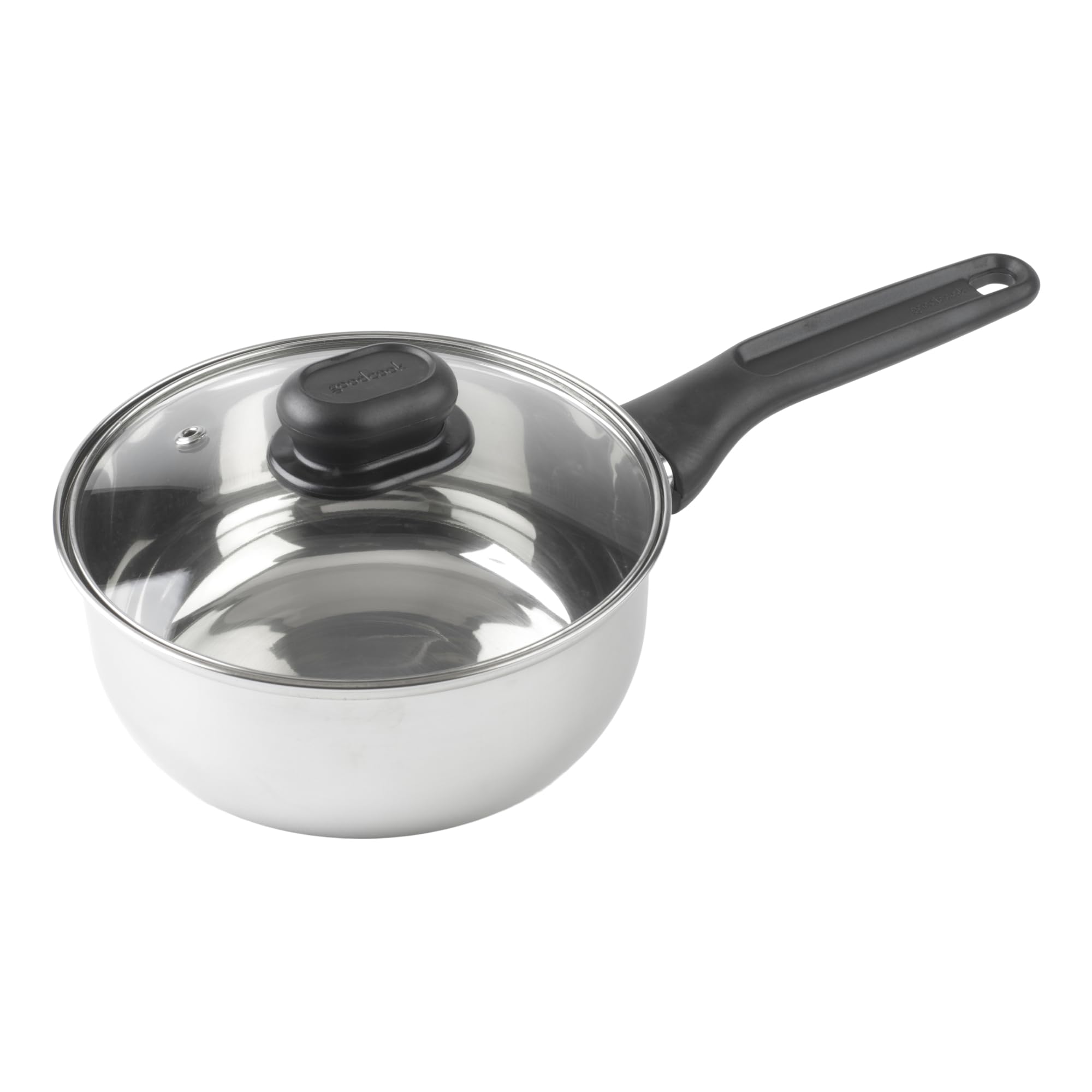 Casserole en acier inoxydable avec couvercle 1.5L anti-adhérence naturelle sans toxines