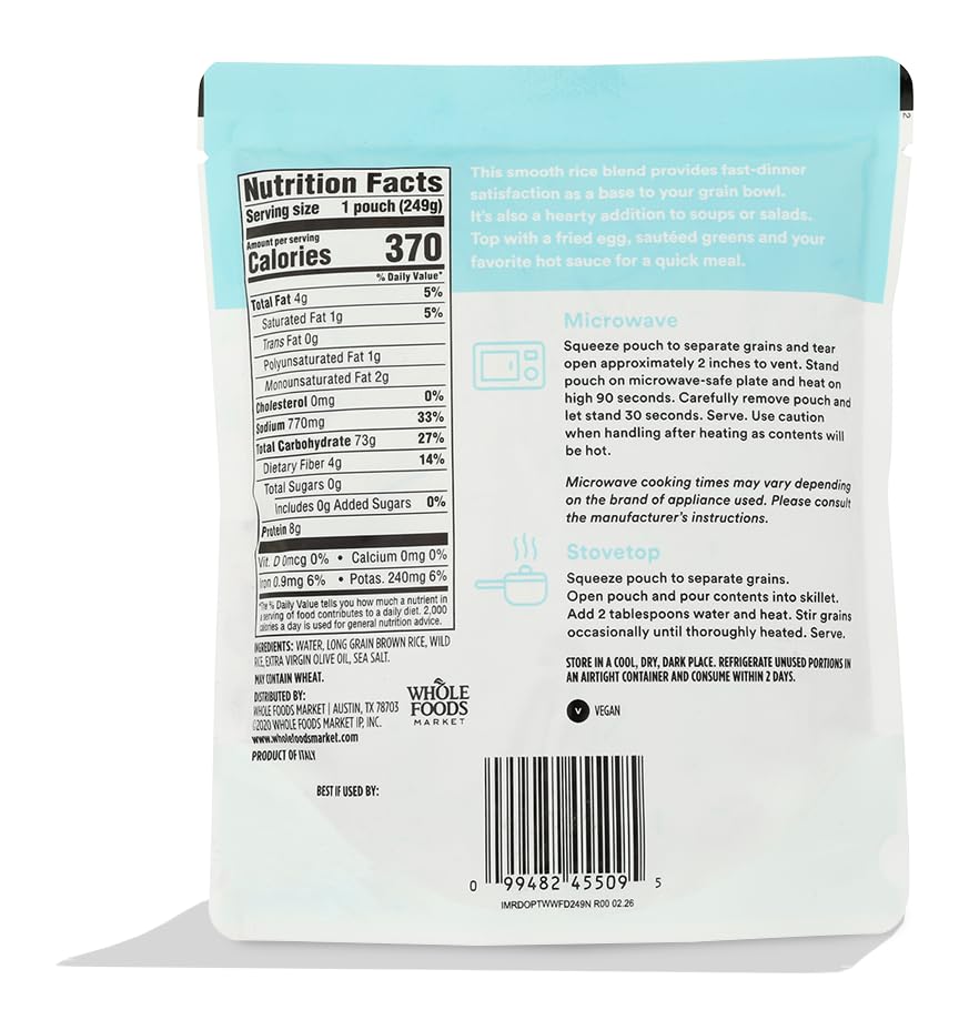 Image of 365 by Whole Foods Market, Long Grain Brown & Wild Rice, 8.8 oz