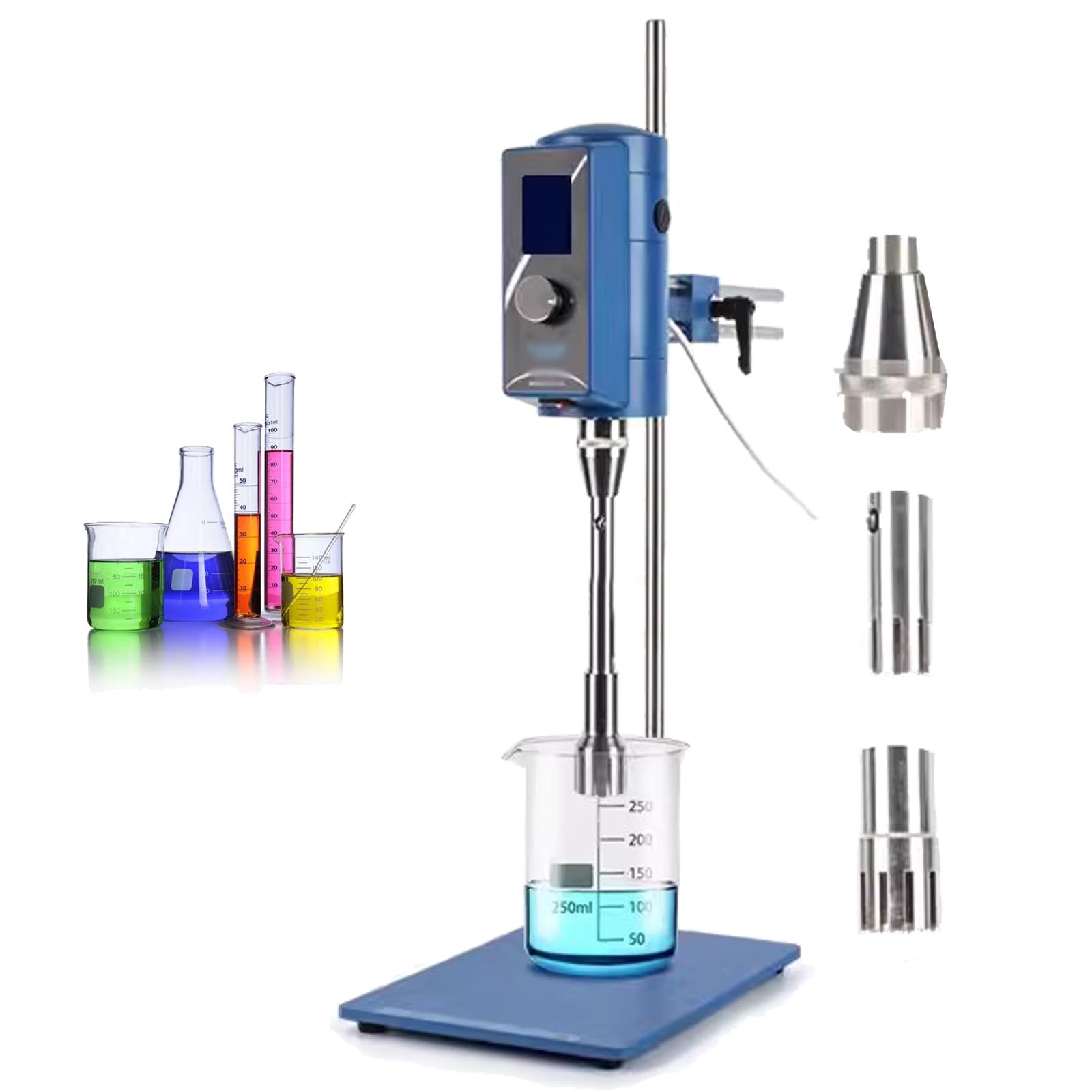 Miscelatore emulsionante omogeneizzatore per dispersore da laboratorio, miscelatore a dispersione regolabile ad alta velocità per uso in laboratorio