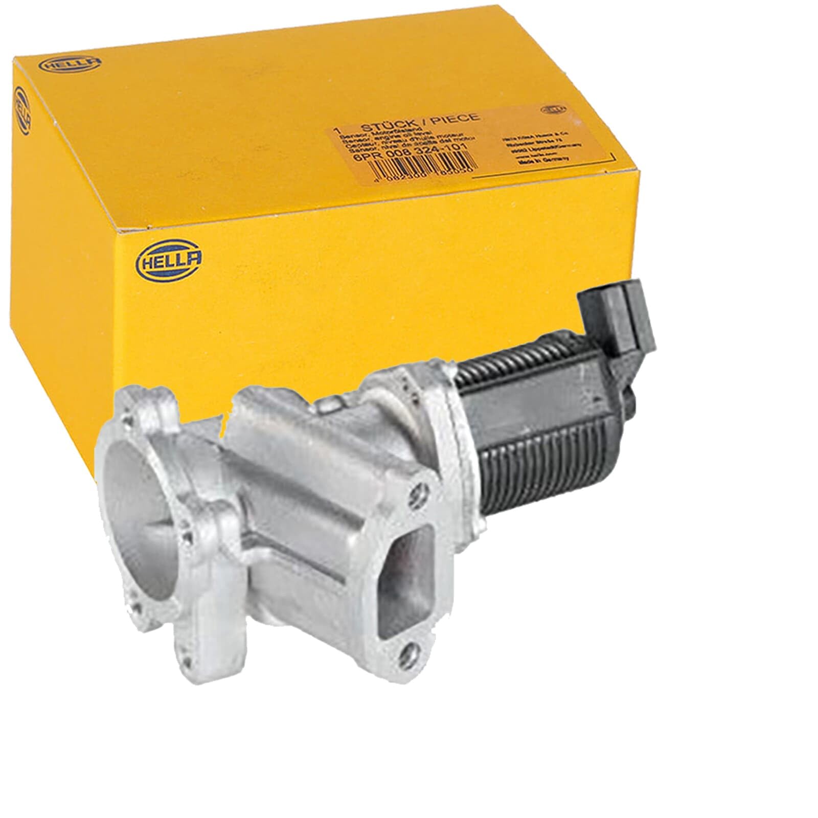 HELLA 6NU 010 171-421 Valvola ricircolo gas scarico-EGR, elettronico, 2a... poli, con guarnizioni | Compatibile con: FIAT 500, DOBLO Großraumlimousine, DOBLO Kasten/Großraumlimousine, FIORINO Großraumlimousine