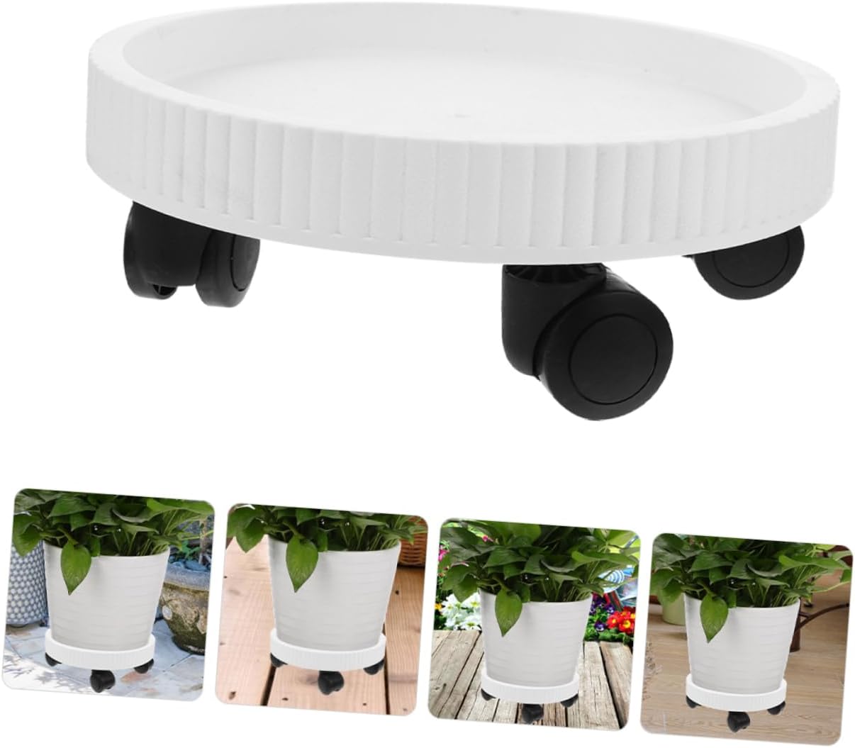 Heavy Duty Rolling Plant Tray with Wheels Flower Pot for Easy Use Planter Tray for Potted Plants and Bonsai Capacity