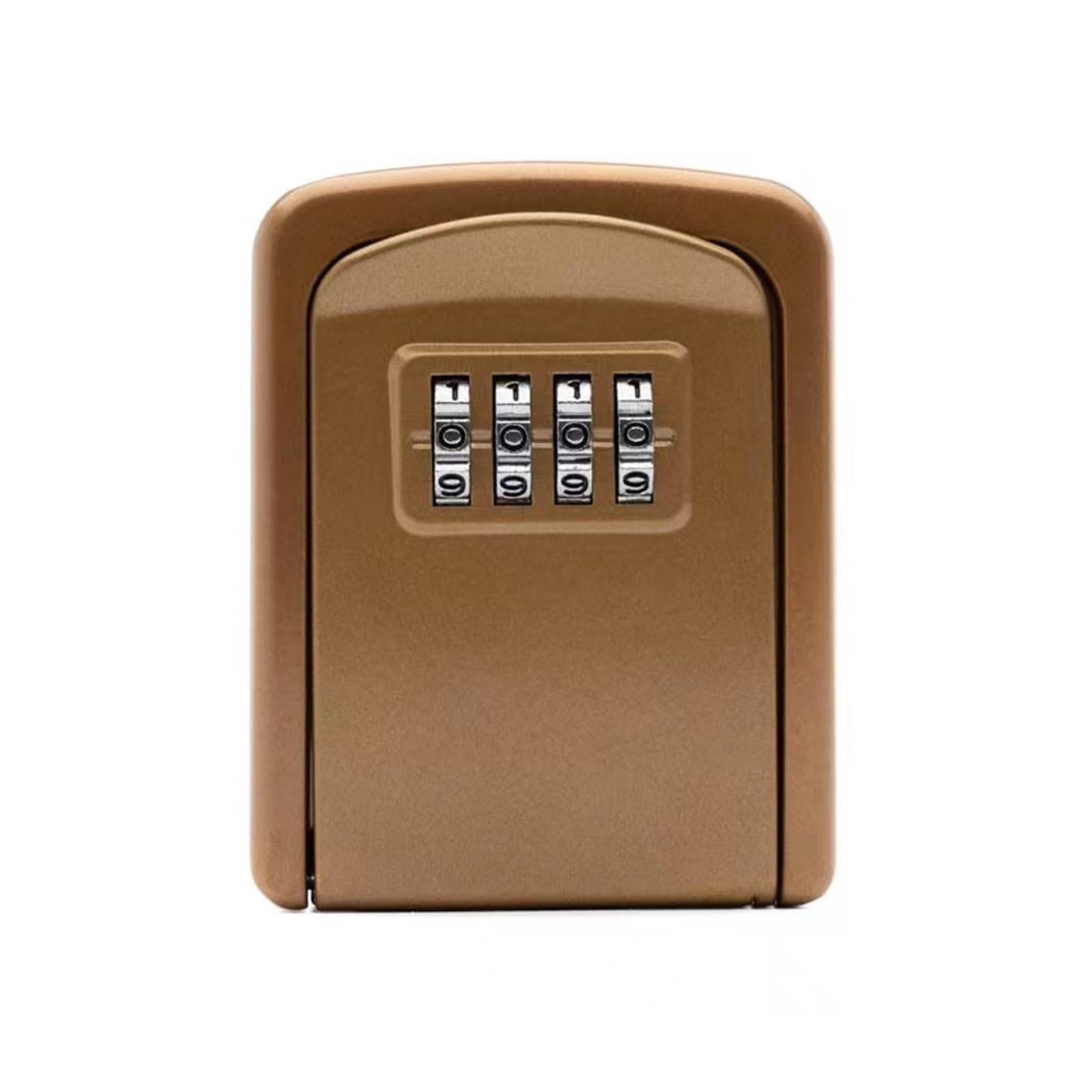 Mthckxjbsuz Rose Gold Safe Box, Aluminum Alloy Password Key Lock Box ， Wall Mounted Safe Waterproof Outdoor 4 Bit(Rose Gold)