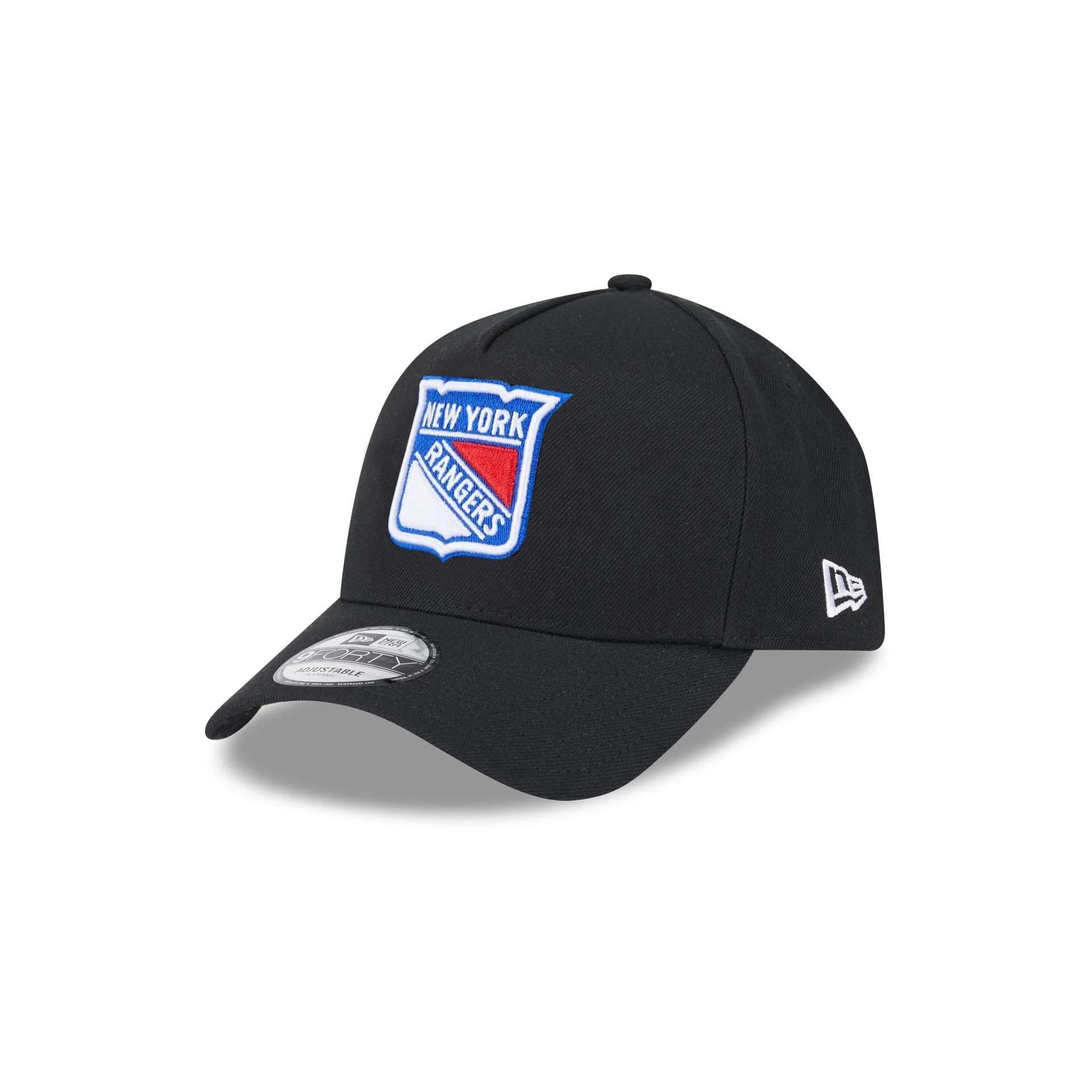 New Era New York Rangers NHL Injection Black 9Forty Adjustable A-Frame Cap