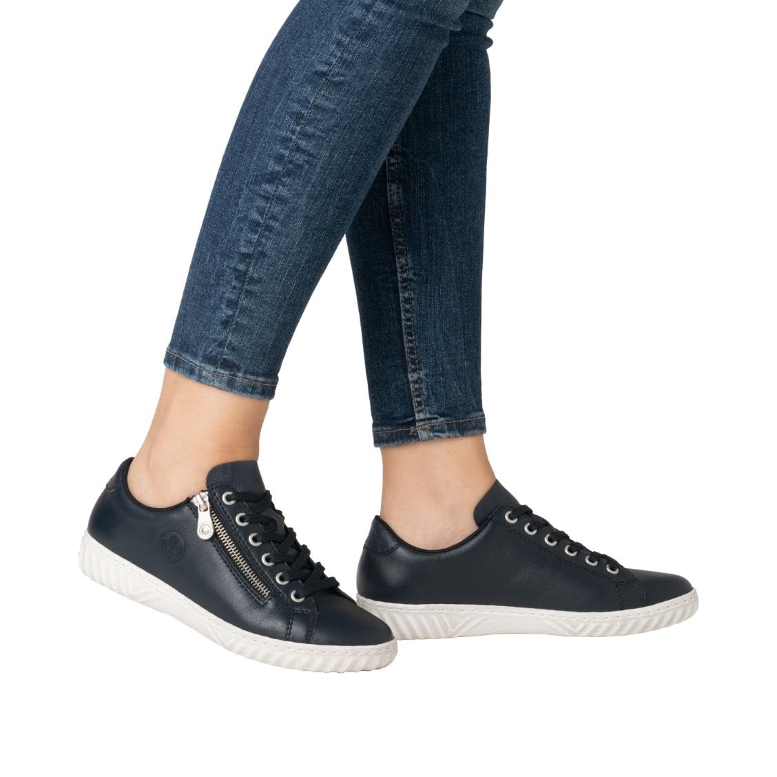 Rieker Damen Halbschuh Damen blau-kombiniert-Pazifik