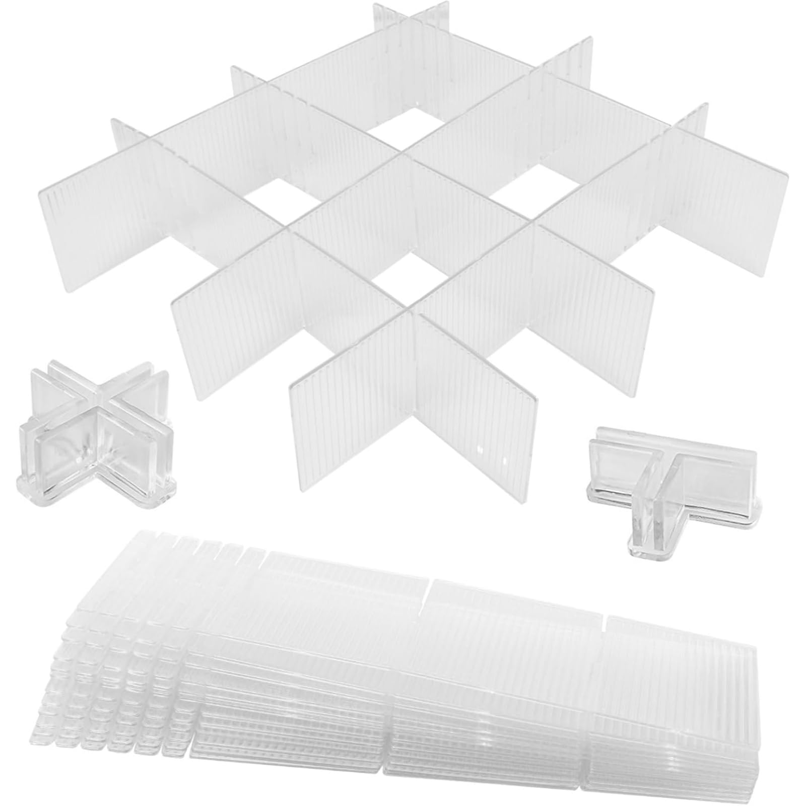 HapSmile Drawer Dividers for Clothes, Adjustable Drawer Organizer (drawer dividers-12PCS)