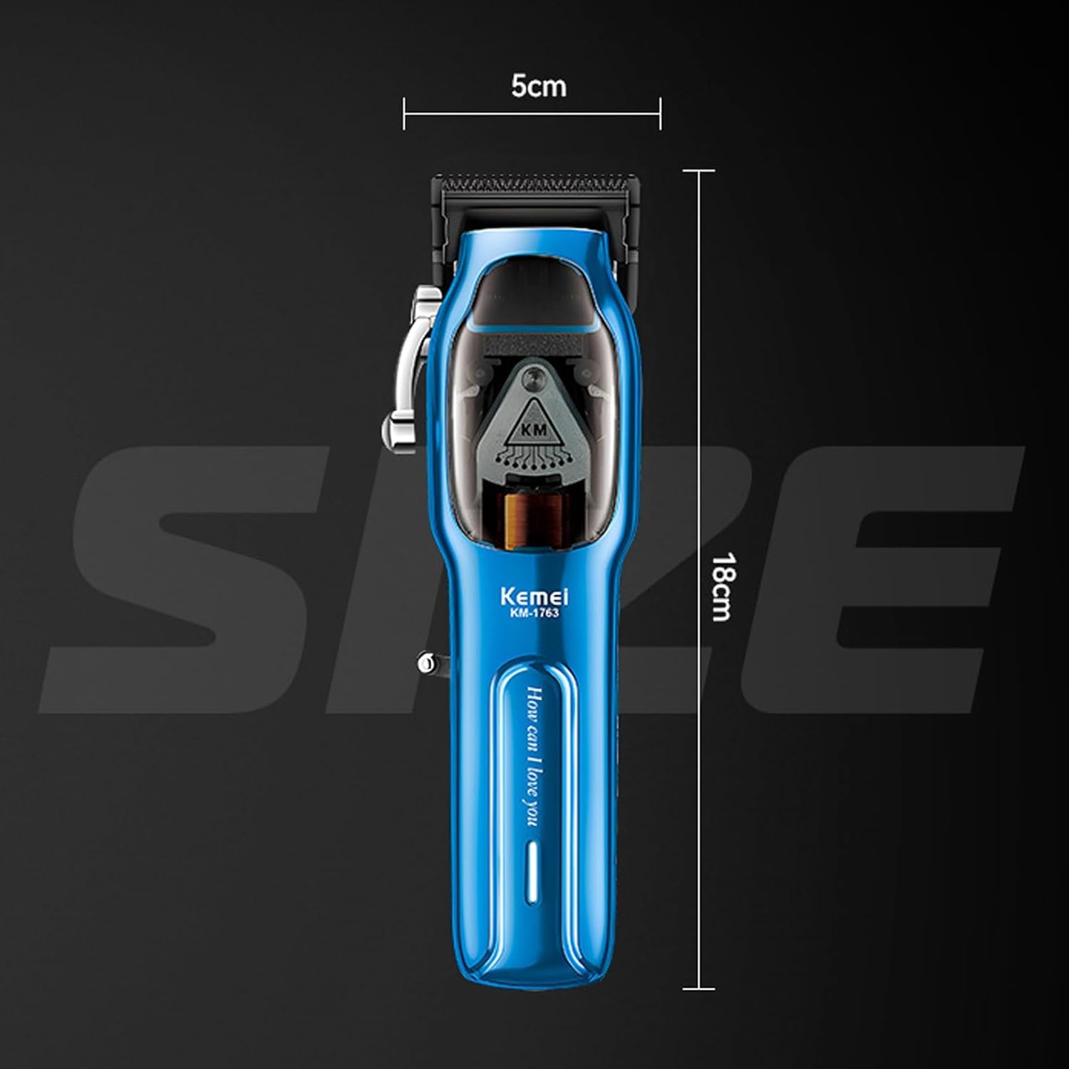 KEMEI Máquinas de cortar pelo profesionales para hombres, kits de corte de pelo inalámbricos, cortadoras de pelo y barba, recortadoras de barba ajustables con USB recargable, KM-1763