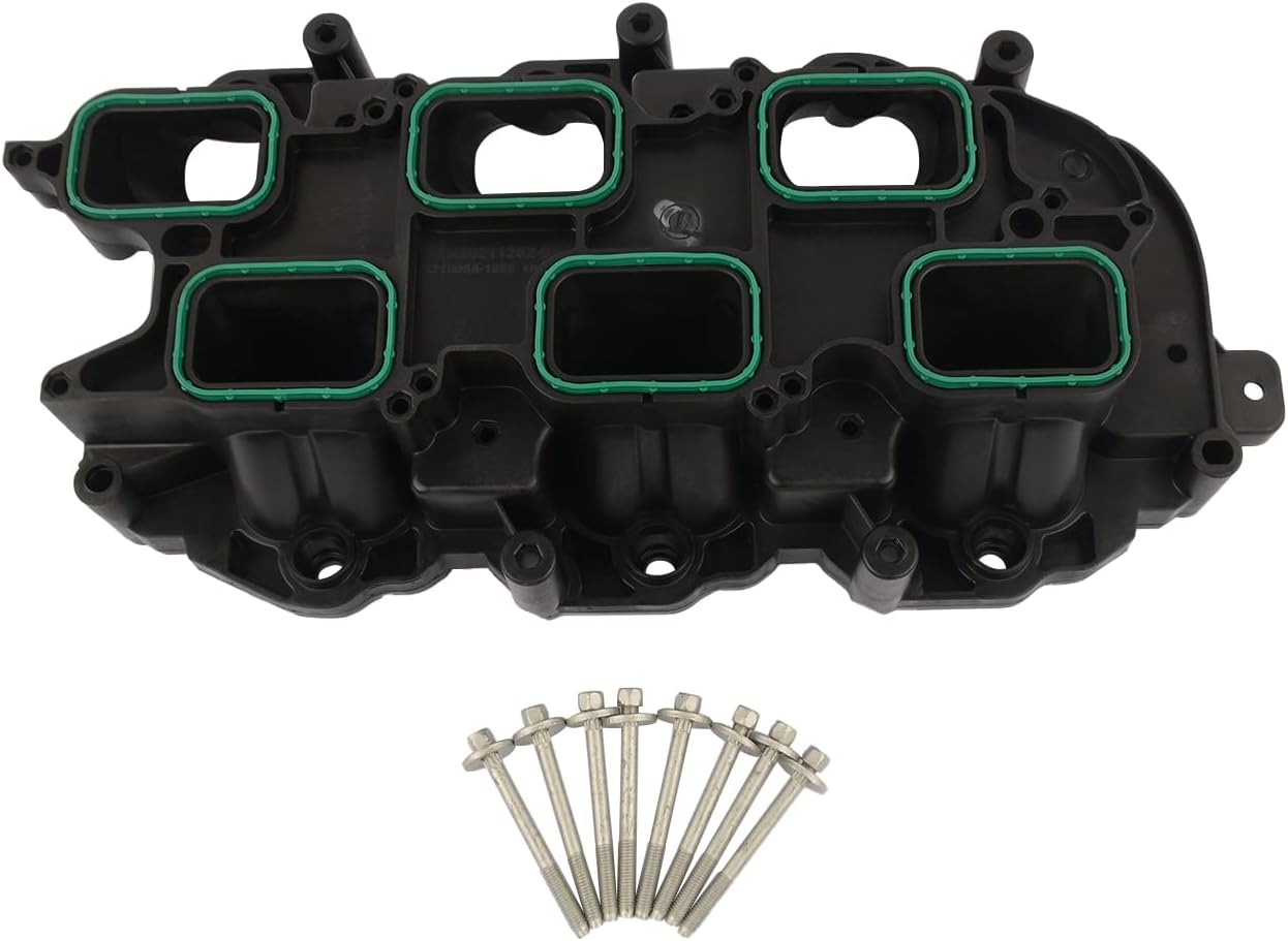 Lower Intake Manifold with Gasket Replacement for Jeep Dodge RAM Chevy 3.6L V6 Vehicles 2011-2020, Grand Cherokee Wrangler Journey Grand Caravan Town Country# 5184199AD, 5184199AE, 5184199AF