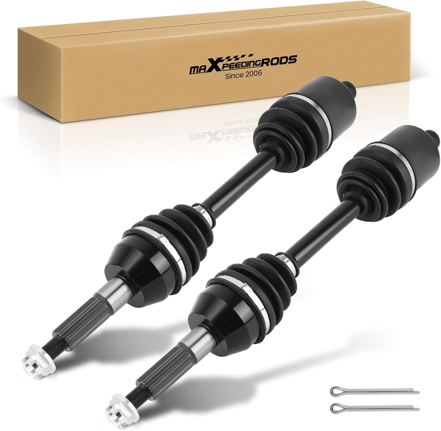 maXpeedingrods Pair (2) Rear CV Axle Shaft Assembly for Polaris Sportsman 450 HO/Sportsman 570 2015 2016 2017 2018 2019 2020 X2 Touring EPS, Left and Right Side, Replace# 1333275