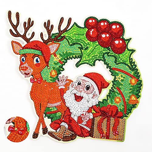 YEESAM ART DIY 5D Rhinestone Painting Wreath Kit Special Shape - Image 3