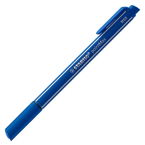 Image of STABILO Fineliner pointMax - Pack of 4 - Ultramarine, Black, Carmine, Green