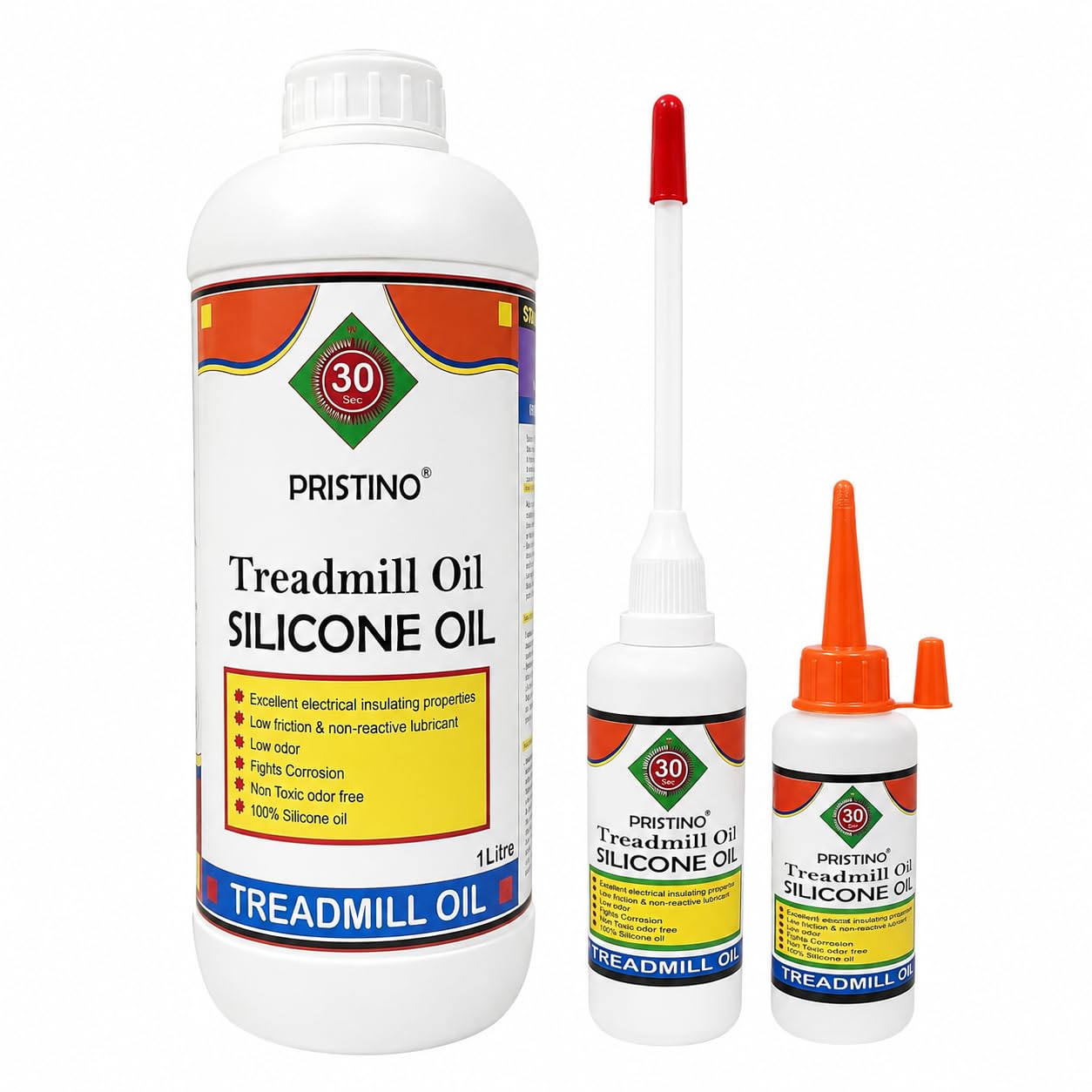PRISTINO - Non Toxic Odor Free - Pure Silicone Treadmill Lubricant Oil (1Ltr) for Belt/High Viscosity-picture-13