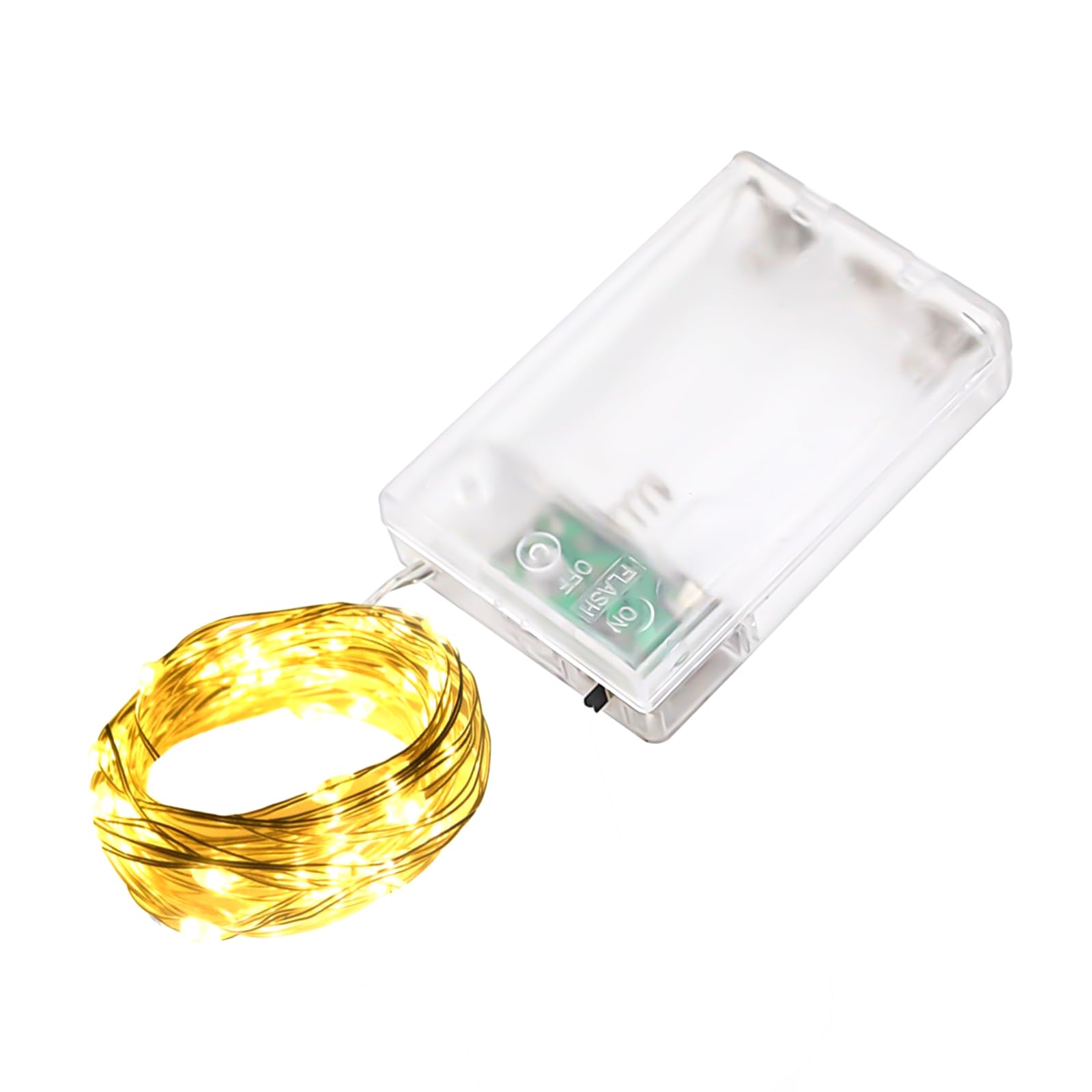 LQWELL Światła wróżek LED 3M 30LED, miniaturowa lampa z drutu miedzianego, zasilana bateriami, wodoodporna, ciepła biel, 2 tryby na Boże Narodzenie, wesele, festiwale, imprezy, dekoracje domowe