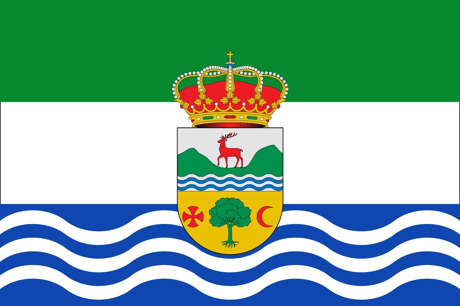 Drapeau Albuñuelas Grenade grande taille aux finitions premium
