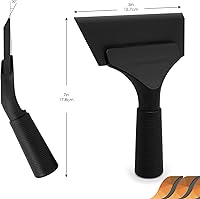 Vista 7 de EHDIS Rascador de parabrisas de goma de 5 pulgadas para automóvil, vidrio, espejo, ducha, puerta, baño (color negro, 2)