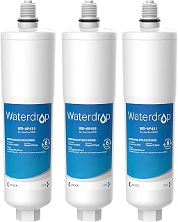 Waterdrop AP431 Replacement Cartridge for Aqua-Pure AP431 Hot Water Scale Inhibitor for AP430SS, Prevent Scale Accumulation and Protect Water Heaters, Pack of 3