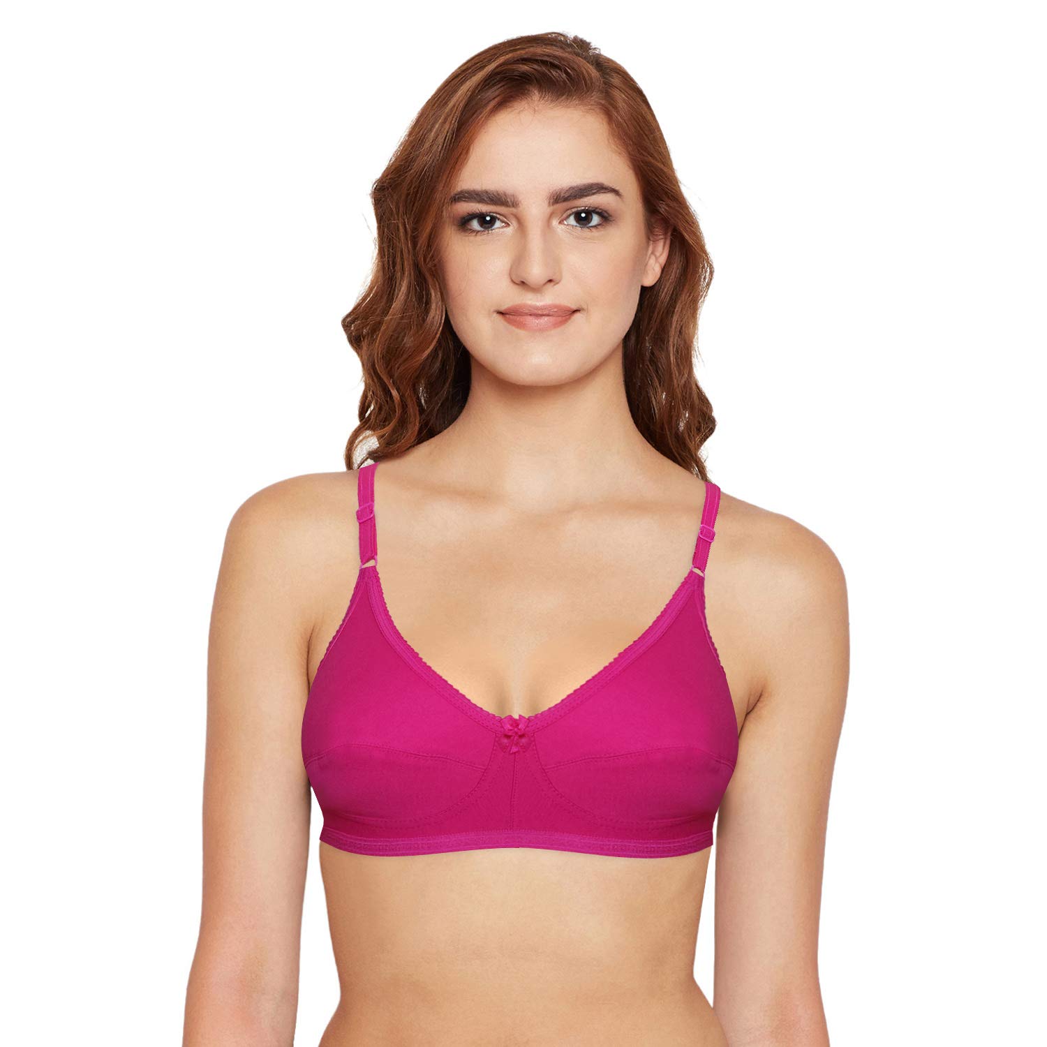 BODYCAREWomen's Polyester, Cotton Non Padded Wire Free Regular Bra