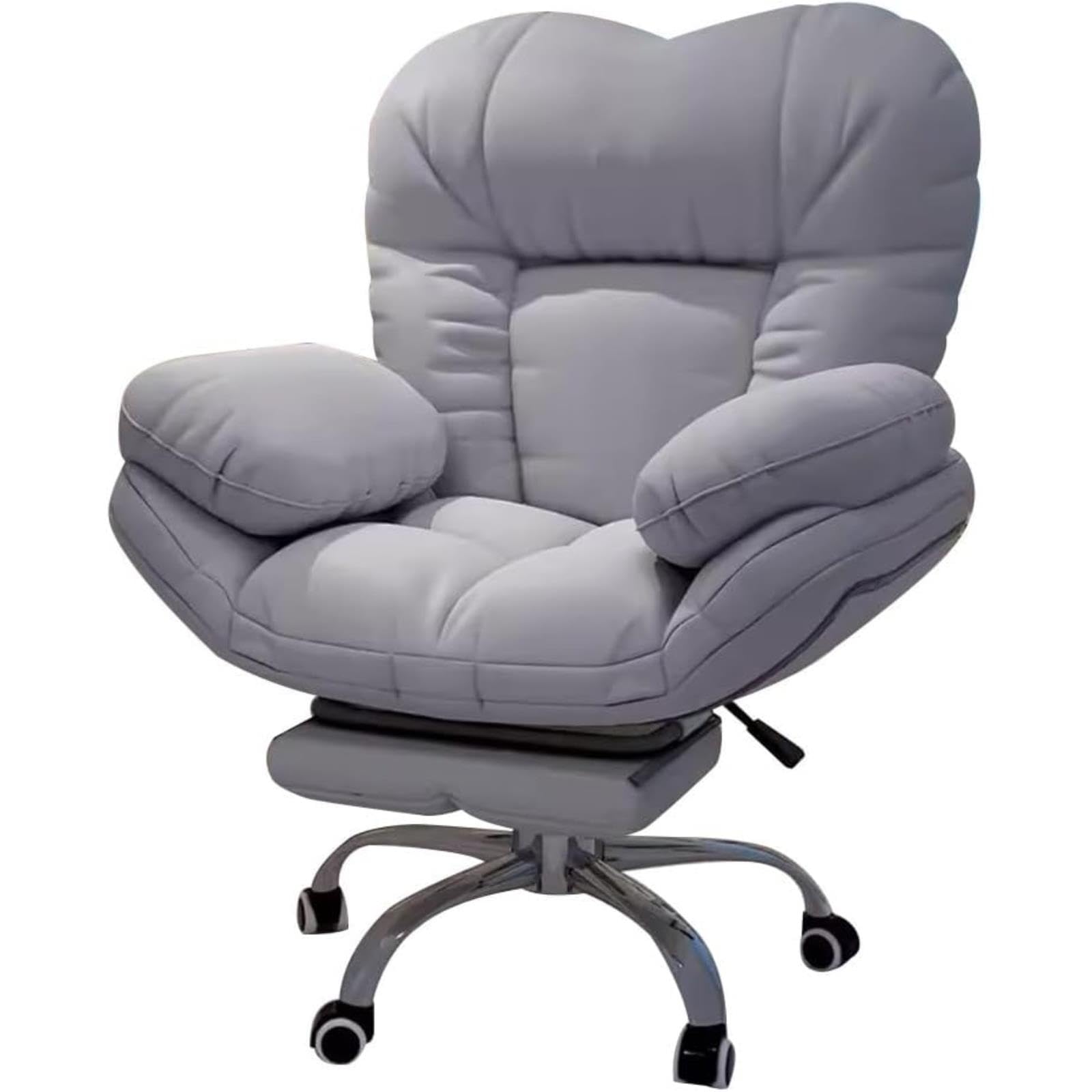 IvyLoutish Modern Gaming Office Chair, Adjustable Height Recliner with Armrests, 2 Reclining Positions, for Gaming, Reading, Dining & Home Use