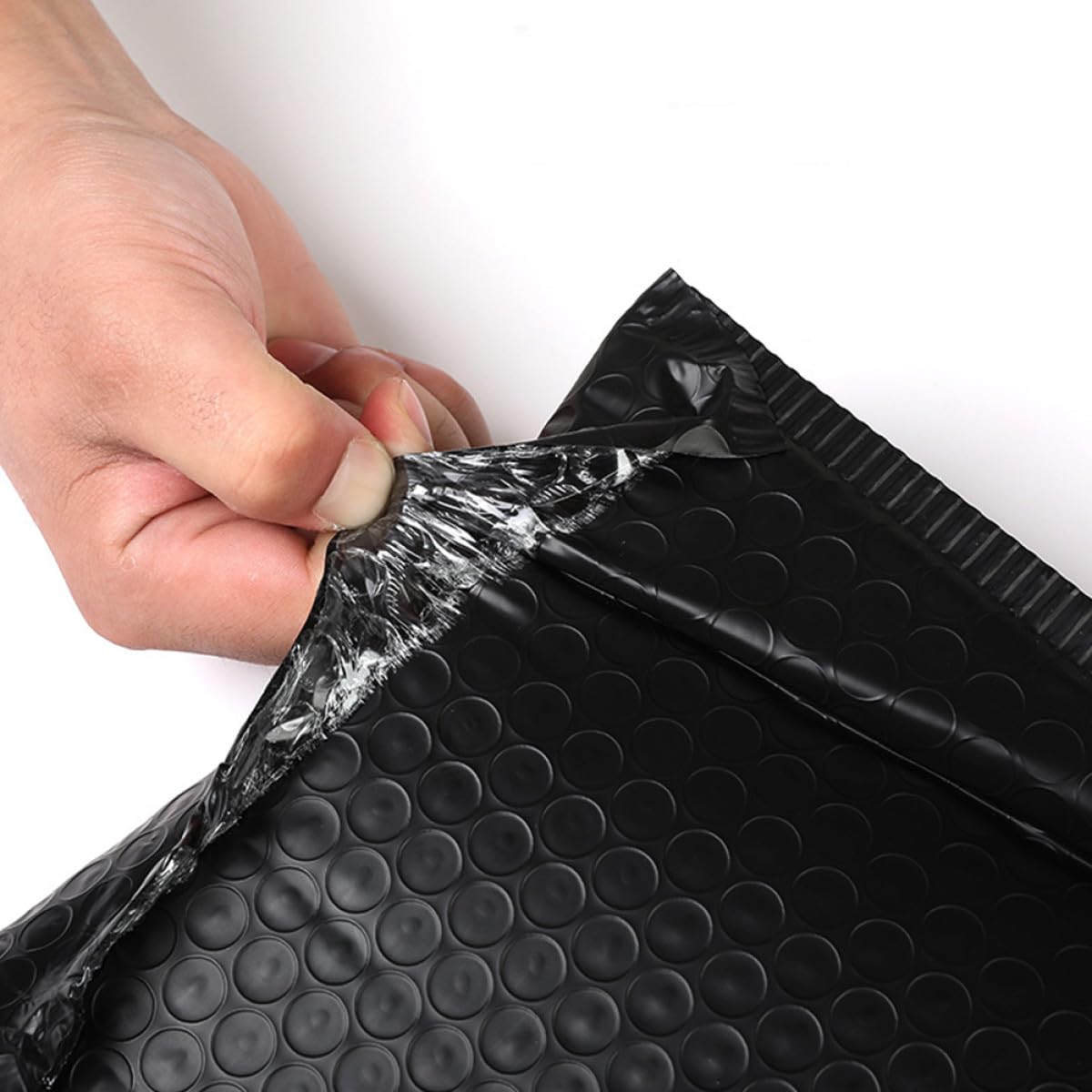 Paquet de Livraison Antichoc Noirs 25 Pièces 33 X 25 CM, Enveloppes à Bulles Auto-Adhésives Étanches pour Envoi Colis et Stockage Polyvalent