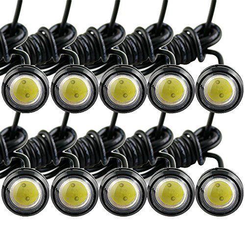 EE Support™ 10 X 12V 9W Auto Rückfahrscheinwerfer Wasserdicht Rückleuchte Rund Rücklicht Eagle Eye licht Tagfahrlicht