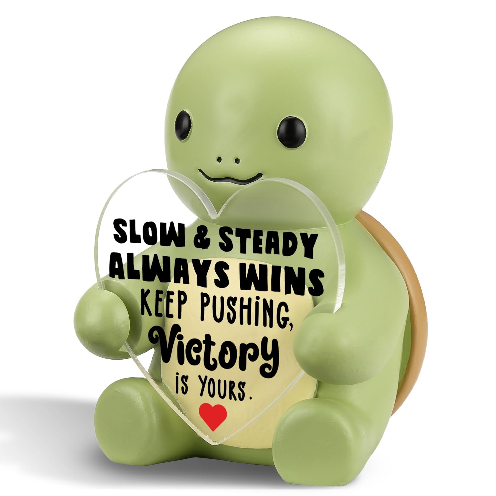 Statue de tortue d'encouragement vizuzi pour décoration de bureau et maison