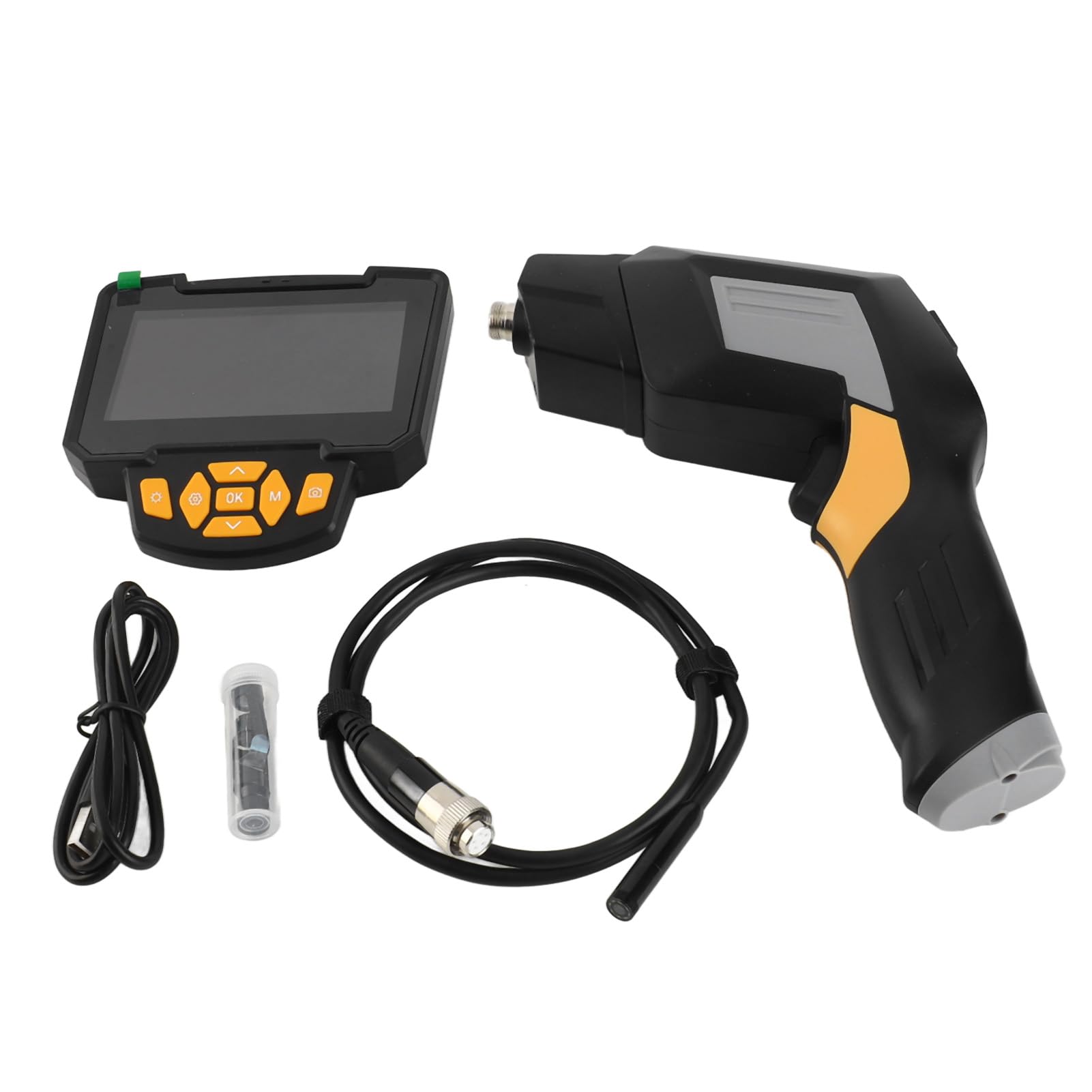 Cámara Endoscópica Industrial de Mano HD con 6 LED para Inspección Automotriz y Maquinaria Industrial LCD de 4,3" (1 m (3,28 pies))