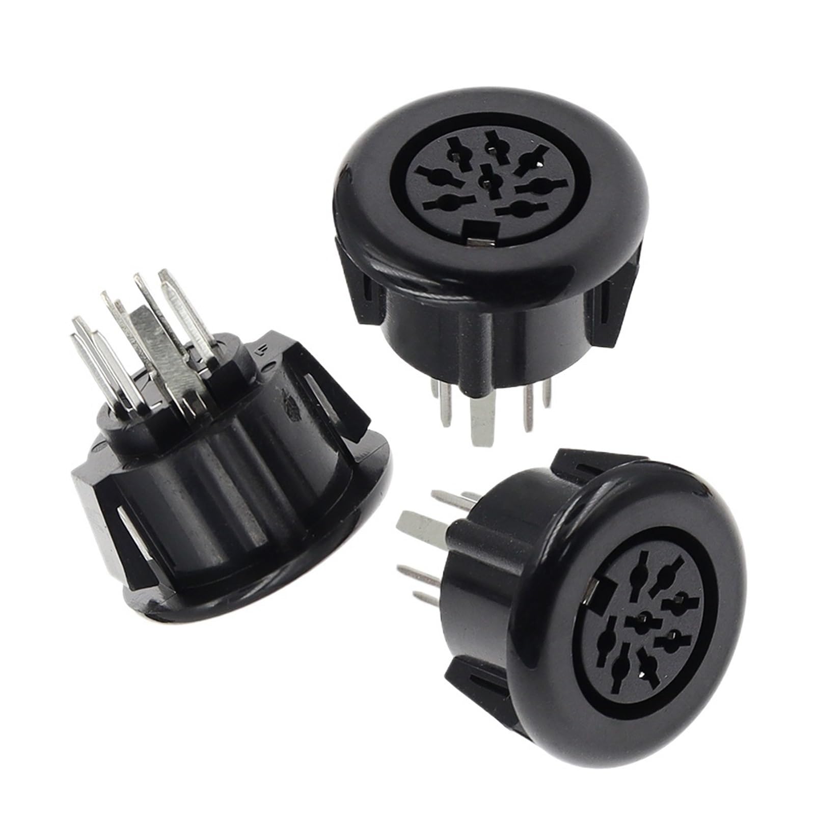 Conector Din 8 pines hembra vertical de 110V para proyectos electrónicos 7