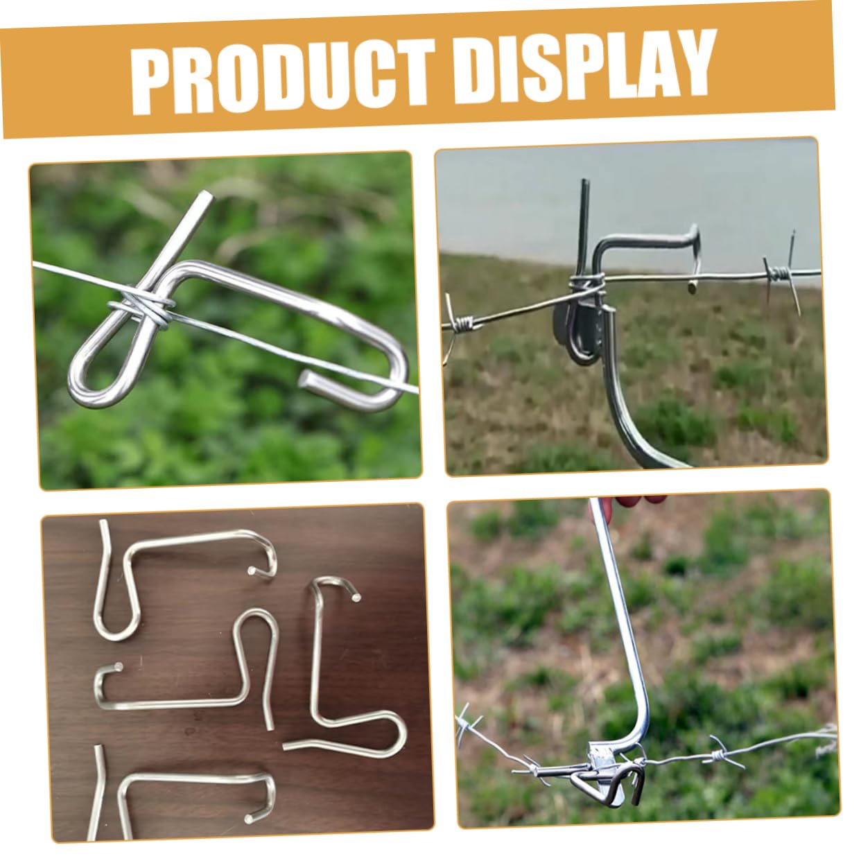 Kisangel 30piezas Tensor De Alambre para Cercas Ajustador De Alambre De Inoxidable Herramienta De Tensión para Vallas Metálicas Compacto y Ligero para Mantenimiento De Jardines y Granjas