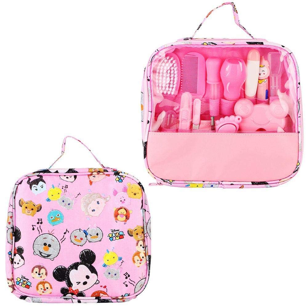 Kit Cura Bambino 24 Pezzi Elettrico - Set Toeletta Neonato Con Tagliaunghie E Aspiratore Nasale - Rosa - 2