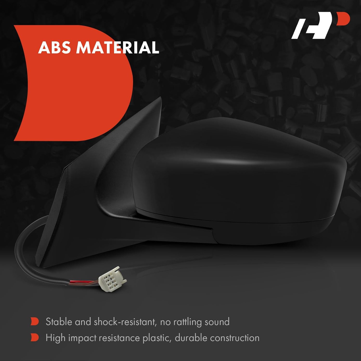 A-Premium Driver Side Power Door Mirror - Compatible with Nissan Versa 2015 2016 2017 2018 2019 - Non-Heated Manual Folding Black Outside Rear View Mirror - Replace# 96302-9KK1A