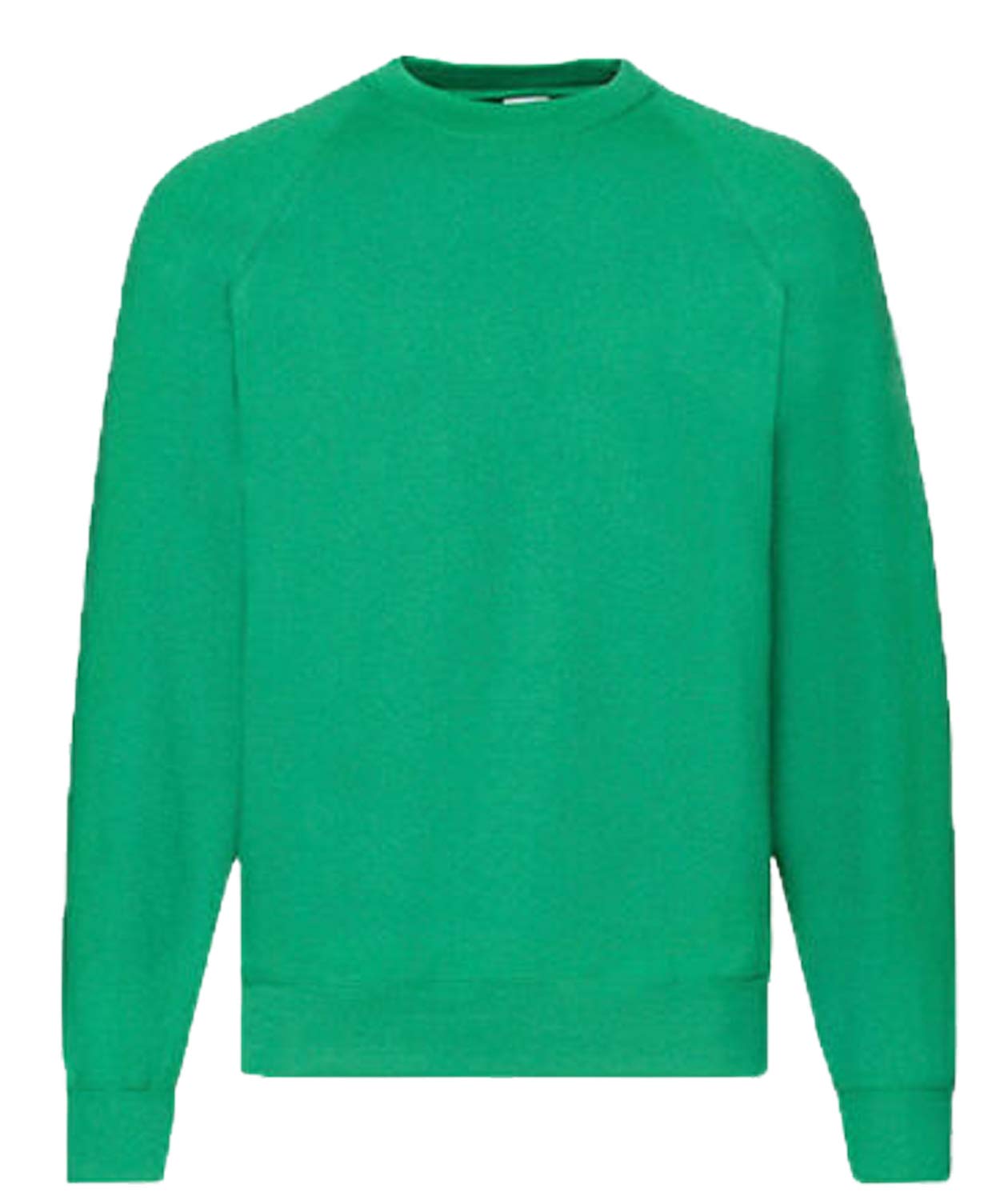 Fruit of the Loom Men's Raglan Sweat Sweatshirt, Green (Kelly Green), XL