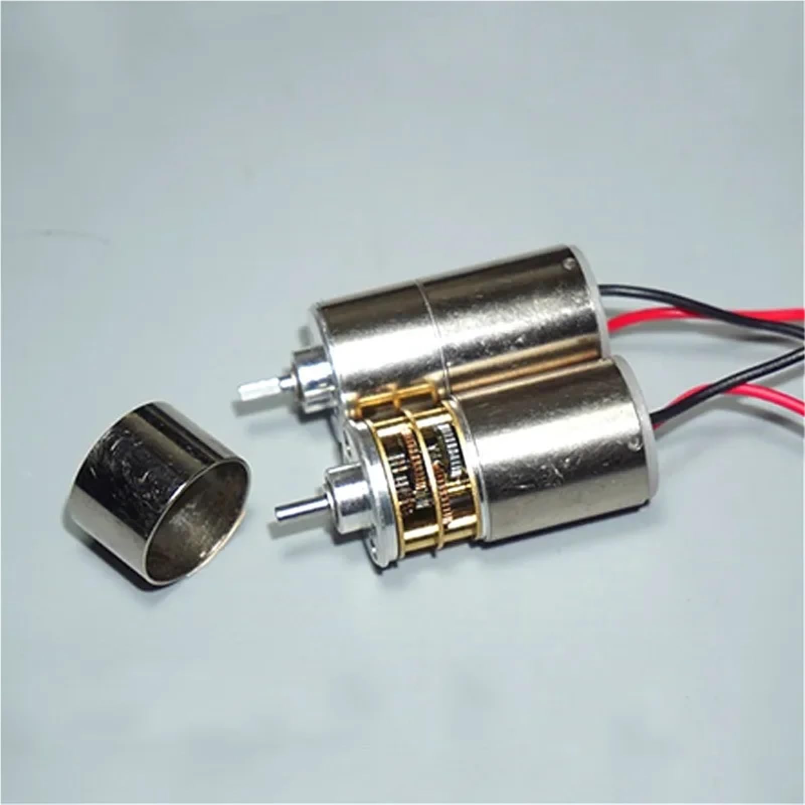 3/5/10 pezzi Micro Mini Motore Coreless Riduttore completamente in metallo 16 mm rotondo DC 3/3,7/5V 80 giri/min 125: 1 Silenzioso Parte di riparazione(10pcs)