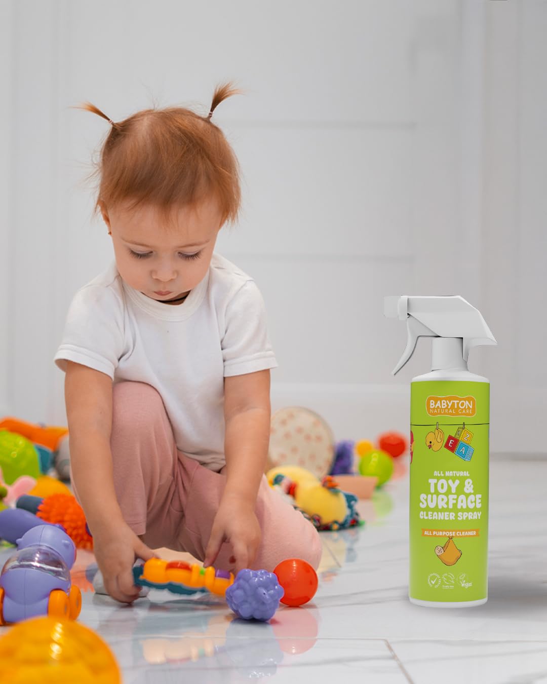 BABYTON Doğal Oyuncak Ve Mama Sandalyesi Temizleyici Sprey 500 Ml