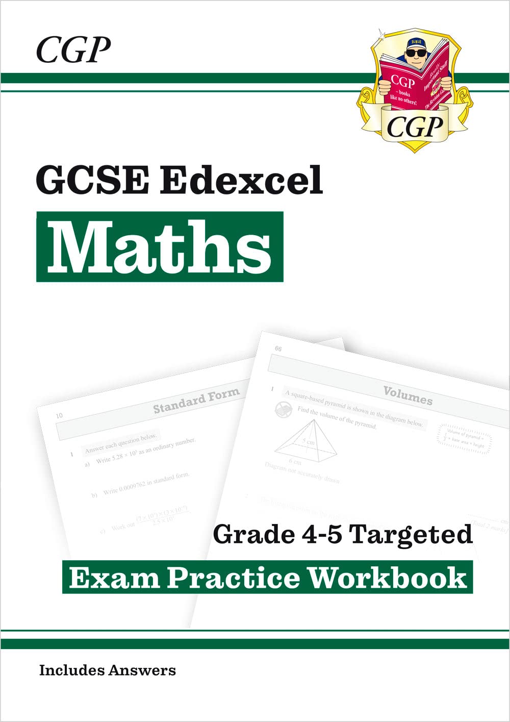 GCSE Maths Edexcel Grade 4-5 Targeted Exam Practice Workbook (includes answers): perfect for catch-up and the 2022 and 2023 exams (CGP GCSE Maths 9-1 Revision)