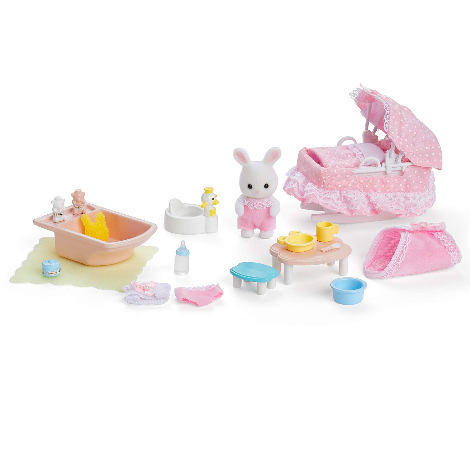 Calico Critters, Sophie’s Love N Care, Doll Playset, Collectible, Ready to Play, Natural, One Size