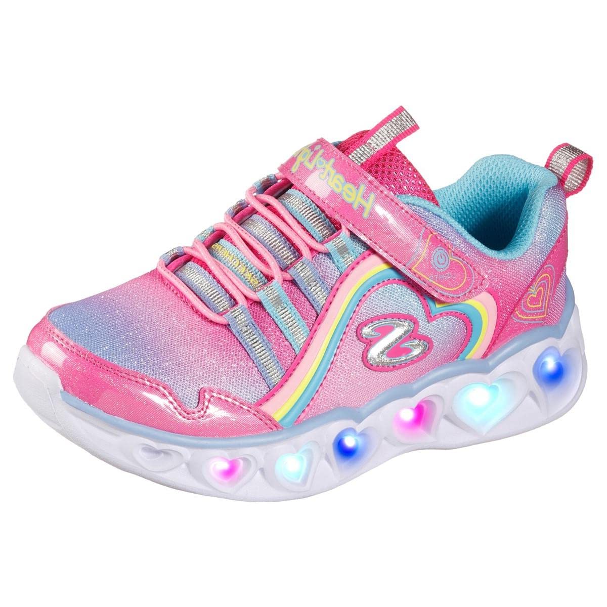 Skechers Heart Lights Rainbow Lux, Zapatillas Niñas