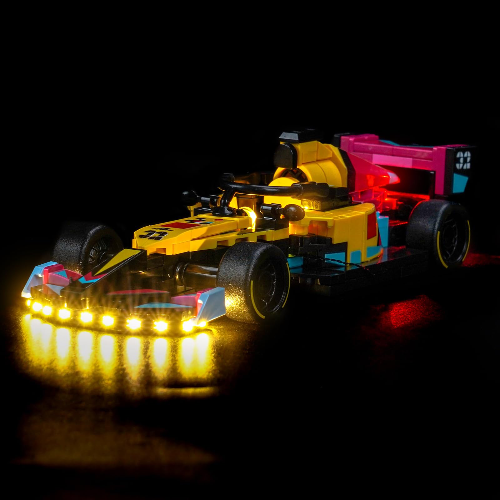LocoLee Led Light Set Compatible with Lego 77258 F1 ACADEMY Race Car Led Decoration Lighting Kit Compatible with Lego 77258 Building Blocks Model,Only Lights Set,No Model - Image 2
