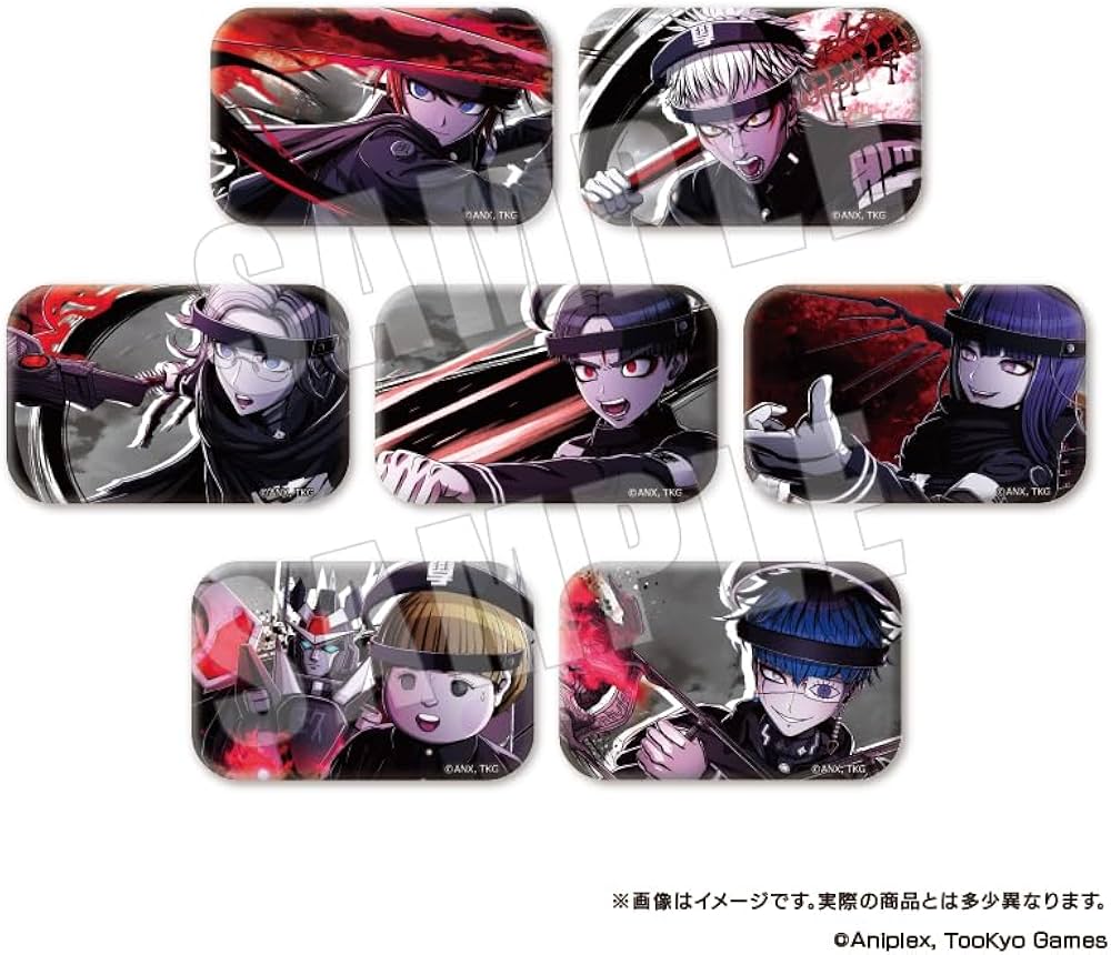 HUNDRED LINE スクエア缶バッチコレクション　Vol.1,2　2種 Amazon | HUNDRED LINE -最終防衛学園- 必殺我駆力 スクエアカンバッジ