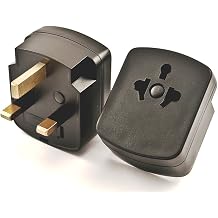 Power Bright PB-12 US to UK 3 - محول توصيل منفذ السفر الطويل