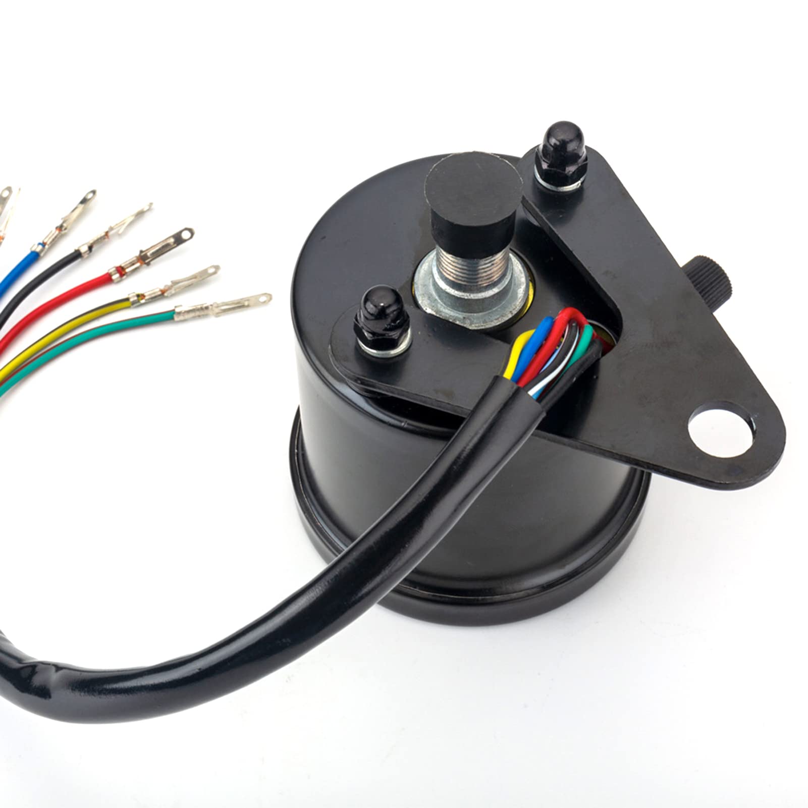 Shkalacar Moto Compteur De Vitesse,Compteur de Vitesse mécanique pour Moto Cafe Racer rétro personnalisé avec indicateur LED odomètre 220 km/h