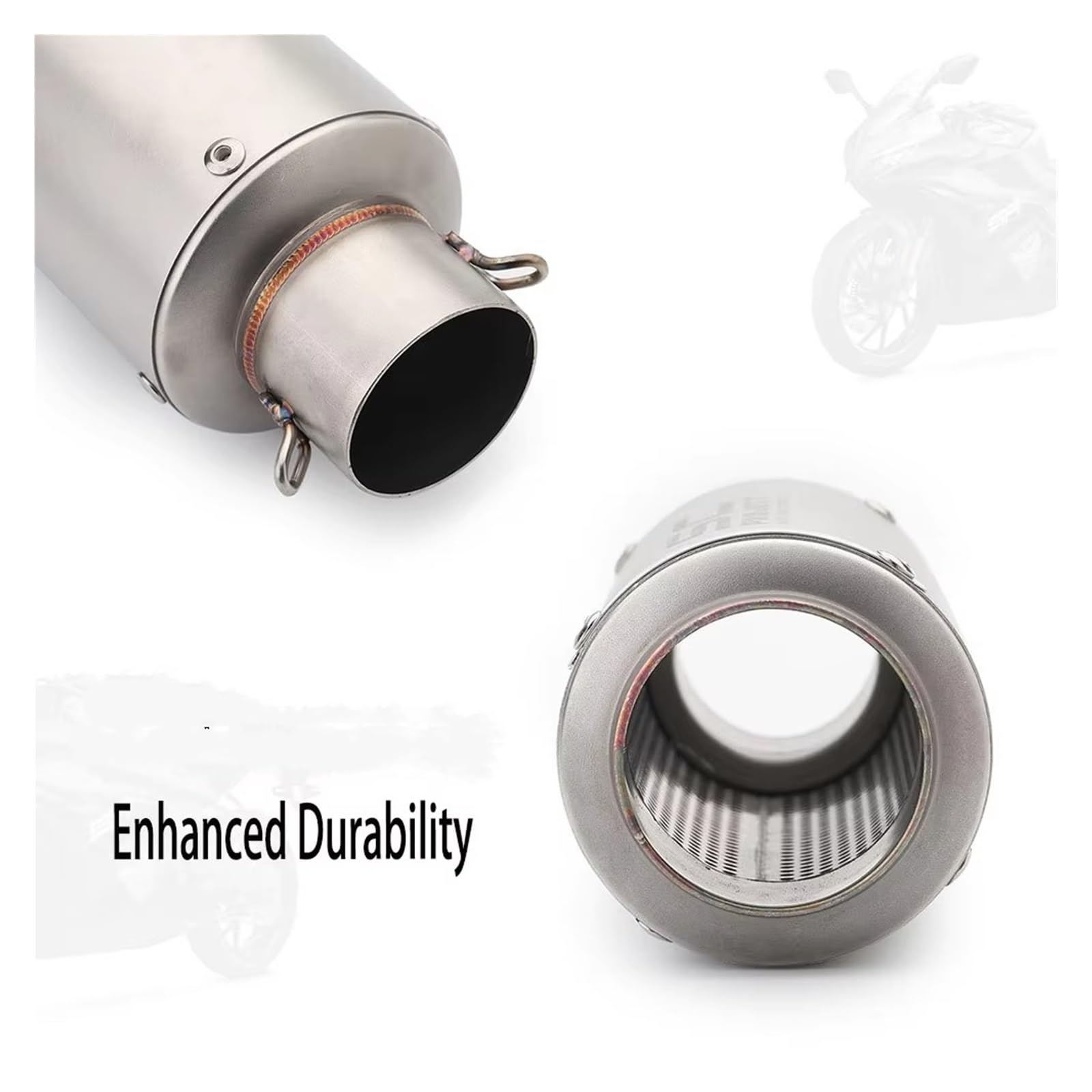 silencioso escape moto Para MT07 Para Z900 Para CBR600 Para S1000RR | Escape de escape con tubo de escape modificado DB Killer de 51 mm/60 mm(B)