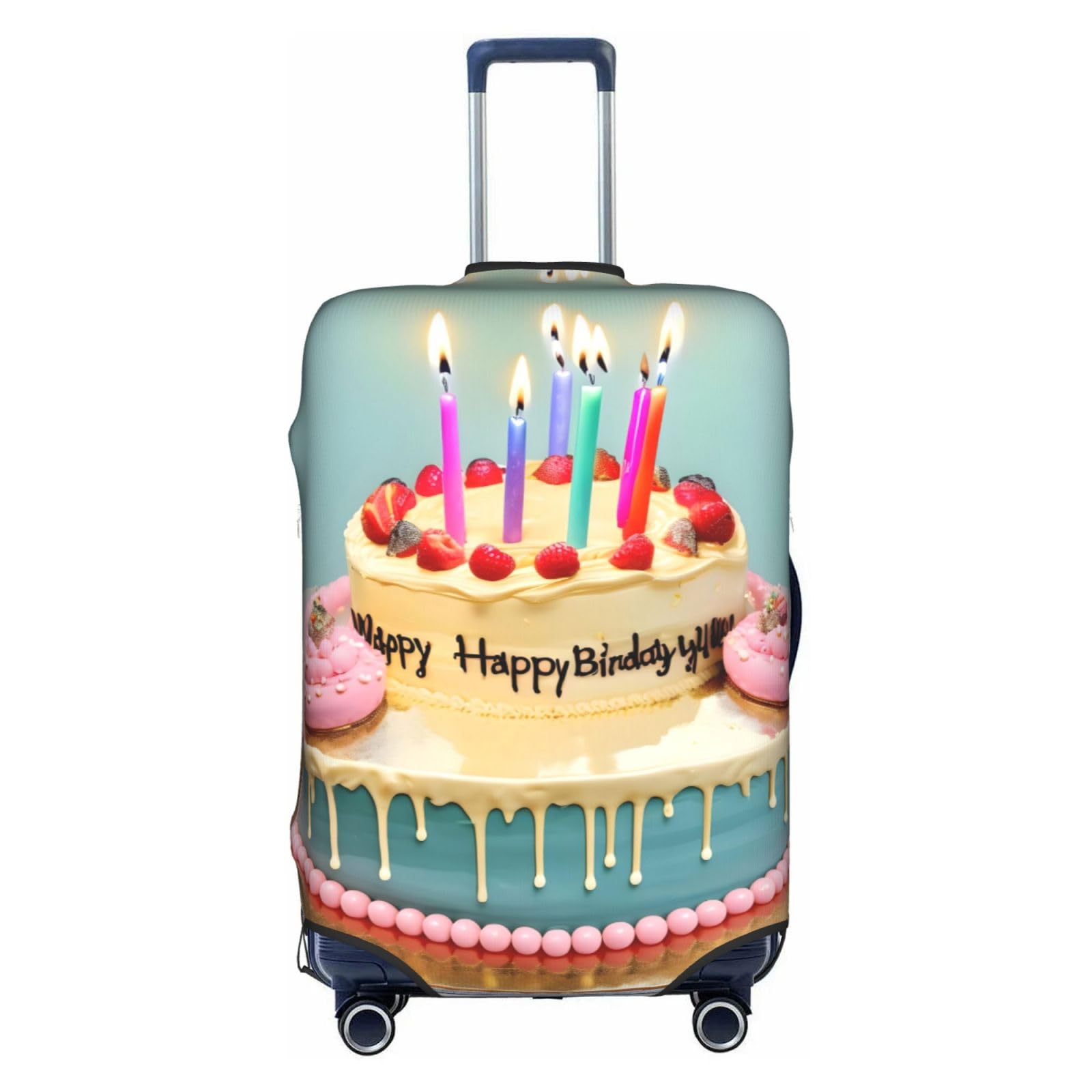 Housse de bagage Happy Birthday Big Cake : idée cadeau originale pour grand voyageur