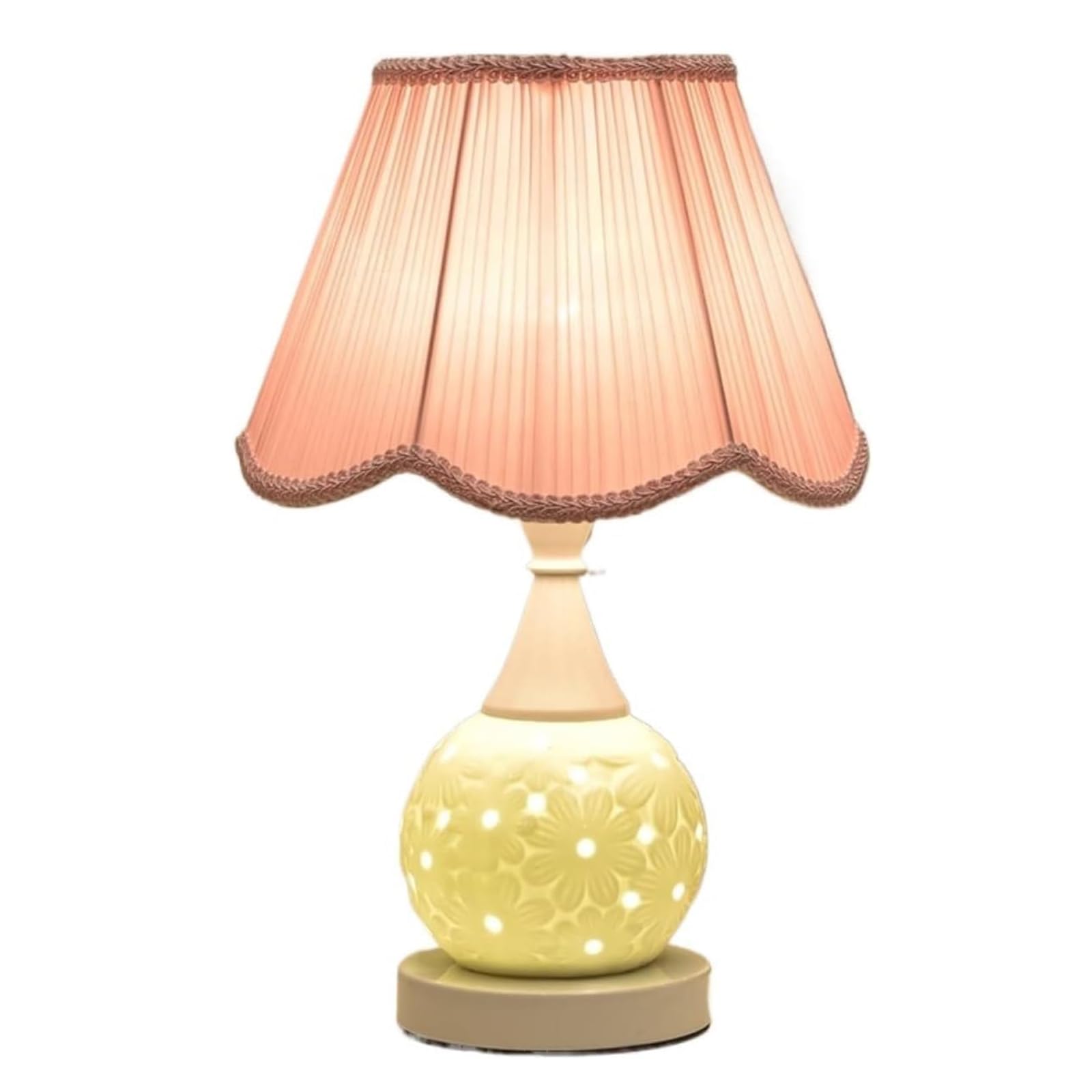Nachttischlampe Moderne Tischlampen, Keramik-Tischlampe mit Stofflampenschirm, Nachttischlampen für Schlafzimmer, Bauernhaus-Tischlampe Tischlampe