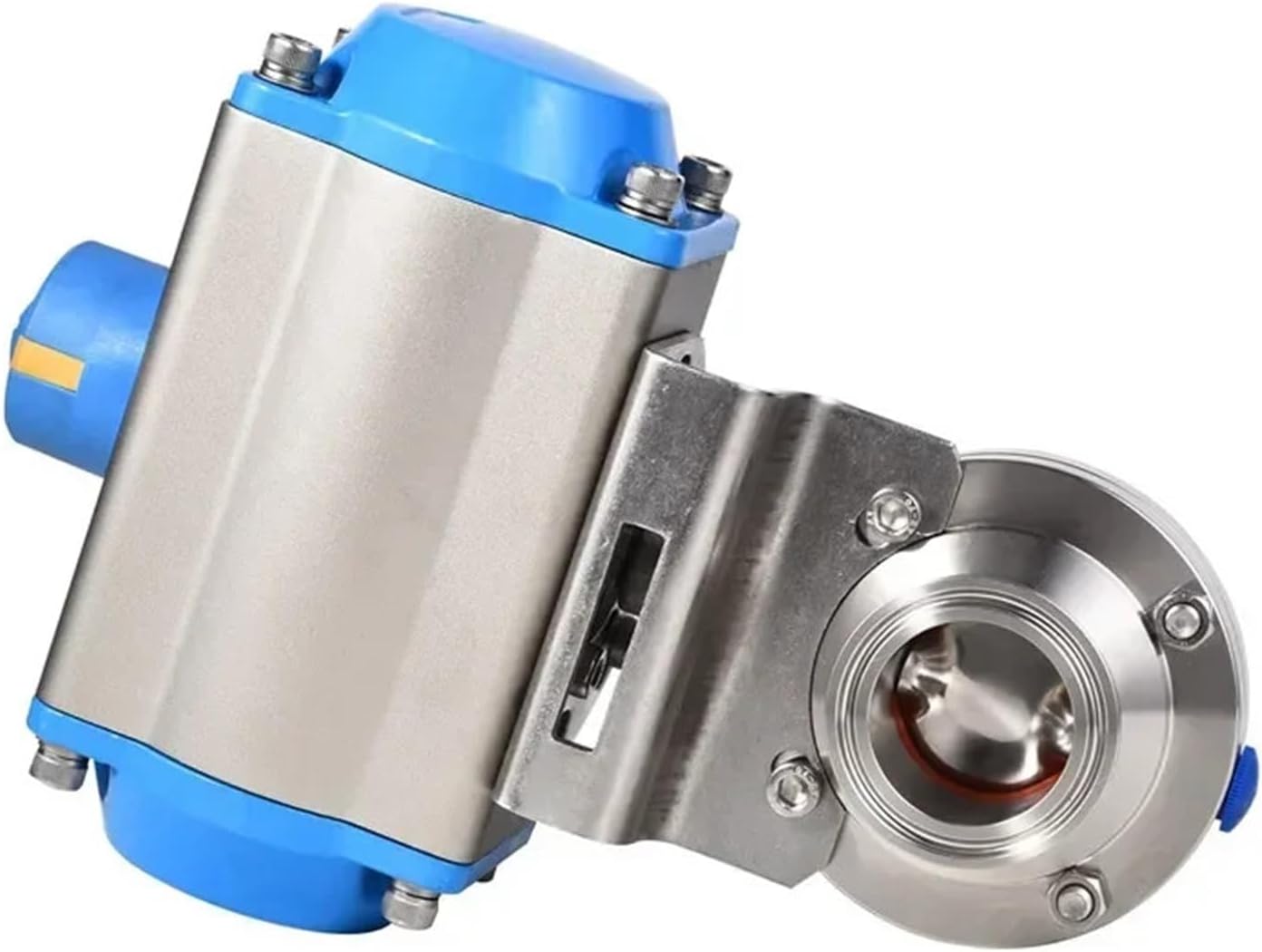 Stainless Steel Pneumatic Butterfly Valve SS304 316L Clamp Butterfly Valve