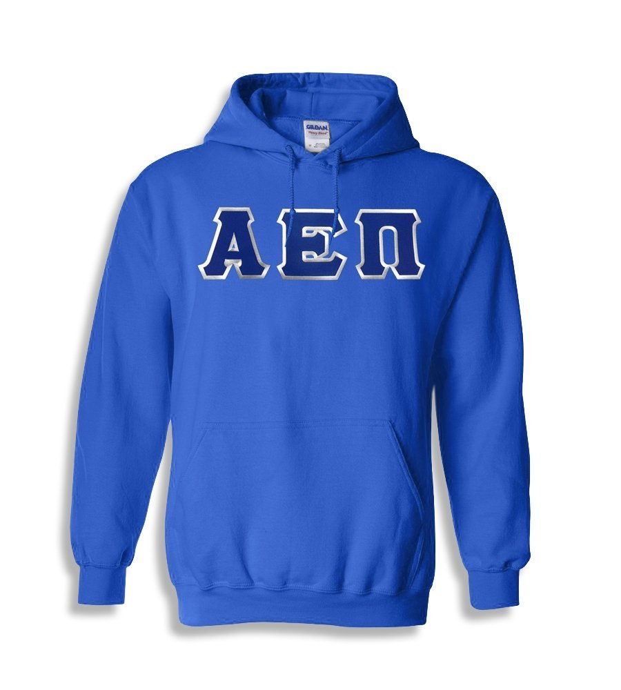 Greekgear Alpha Epsilon Pi Lettered Hooded Sweatshirt