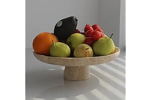 Stone Fruit Delight: An Enchanting Travertine Fruit Bowl for Your Culinary Abode