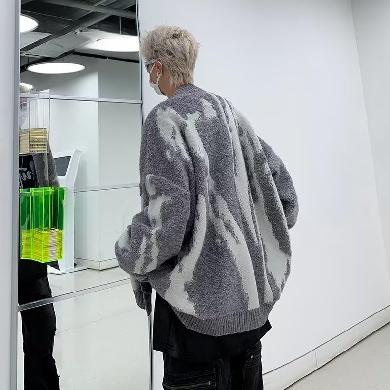 Mens Cardigan Sweaters V Neck Big and Tall Button Down Fashion Knitted Long Sleeve Sweaters Casual Workout Tops3