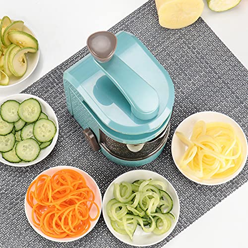 LOVIVER Spiralizer, Lâmina Handheld Triturador de Legumes Spiralizer Vegetal Spiralizer Slicer Corta